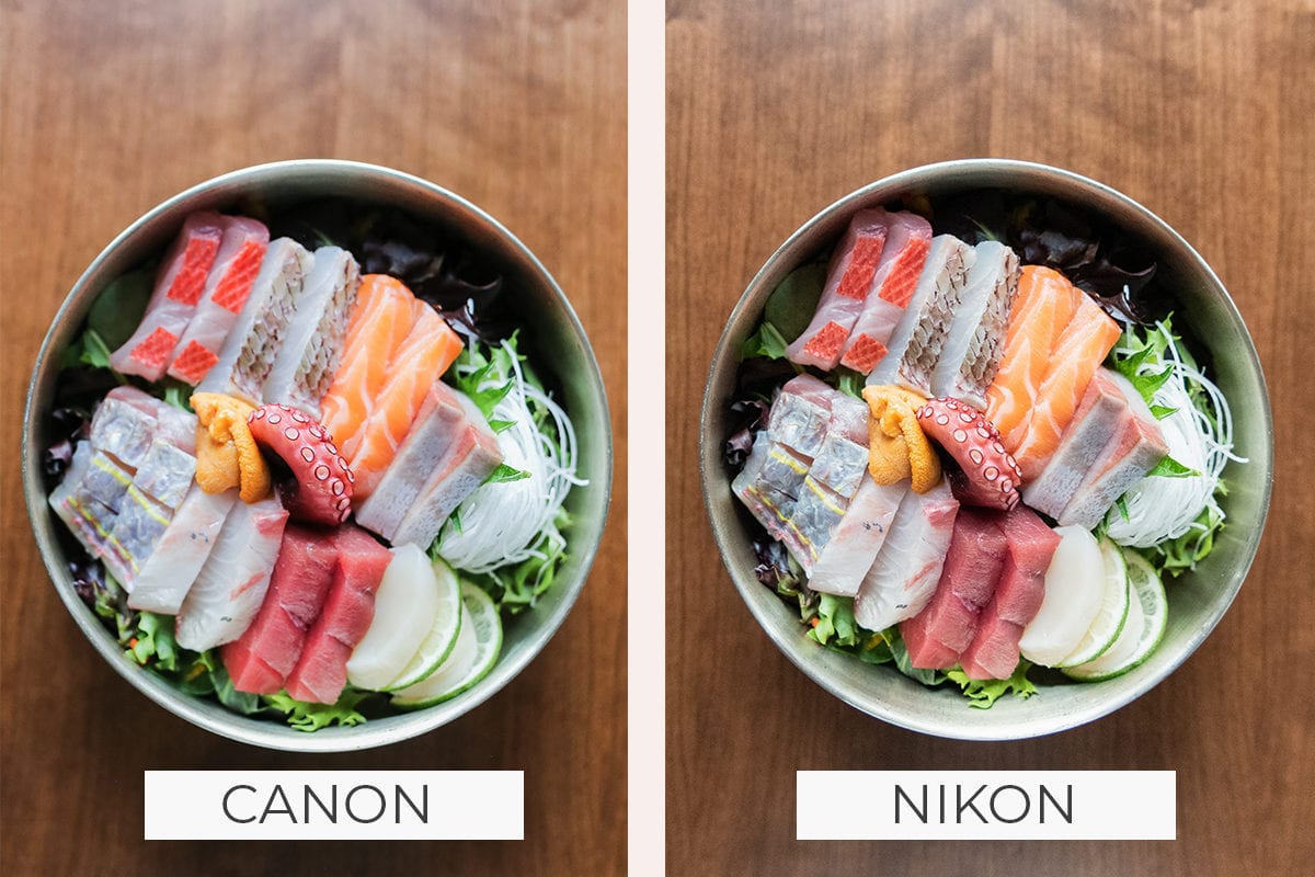 Canon DSLR versus Nikon DSLR Photo Example