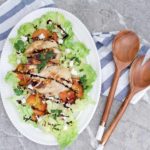 Lemoned Chicken and Grilled Peach Salad