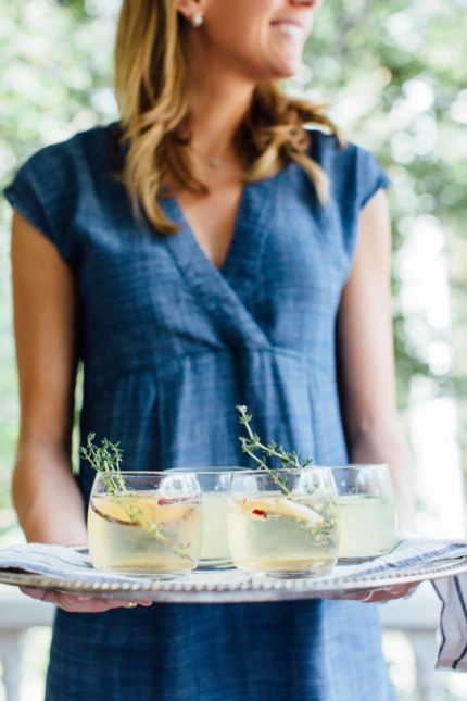 Two Herb Infused Prosecco Cocktails for Fall