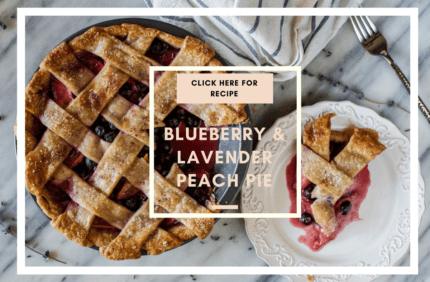 Blueberry Lavender Peach Pie