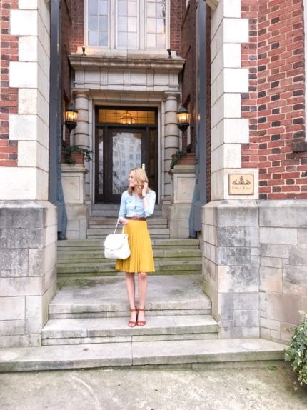 Yellow Skirt Spring Outfit