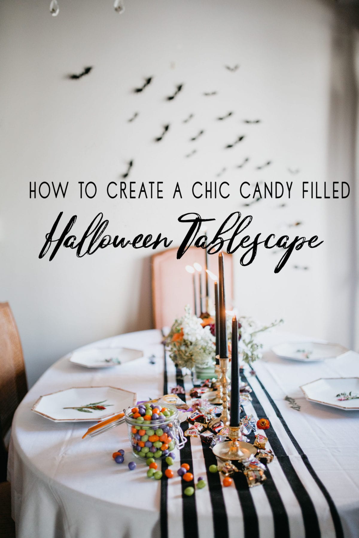 Chic Halloween Tablescape