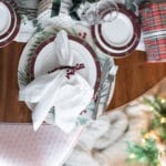 Setting the Christmas Tablescape with Brooks Brothers
