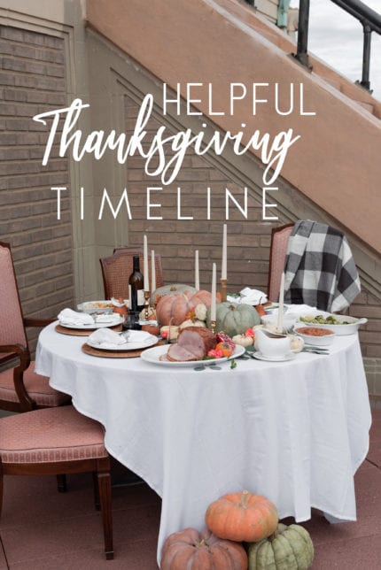 Helpful Thanksgiving Timeline