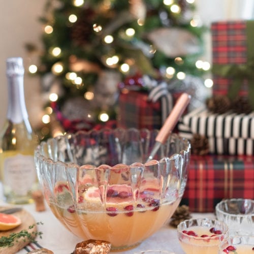 Champagne Christmas Punch