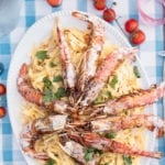 Langoustine & Steamer Clam Pasta with an Olive Oil Tarragon Sauce