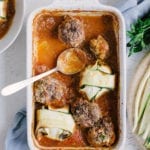 Veggie and Ricotta Packed Meatballs