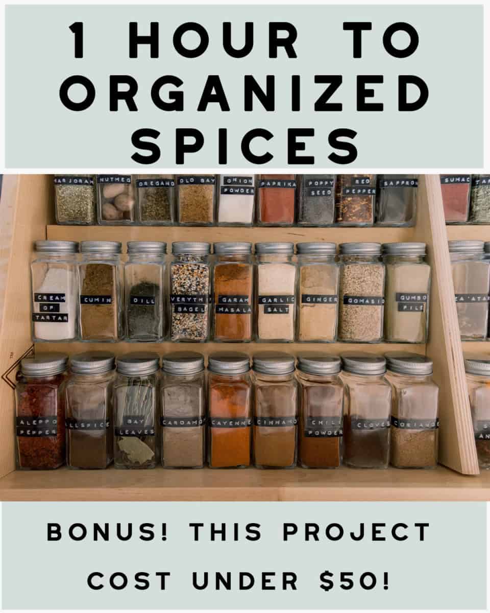Spice Drawer Organization (Takes Only 1 Hour) - Darling Down South