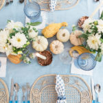 Blue and White Thanksgiving Table Ideas