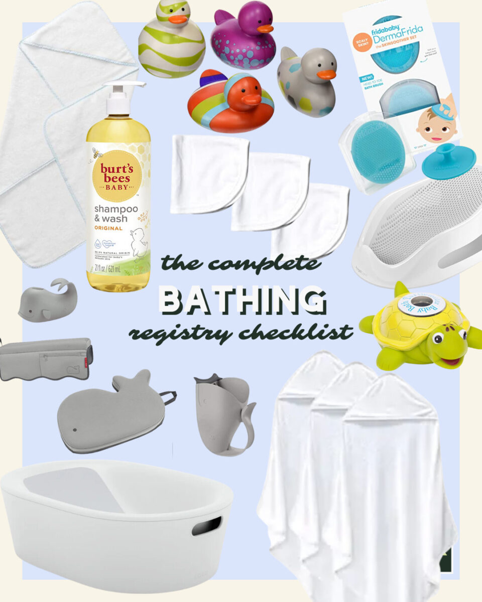 Baby Bathing Registry Checklist
